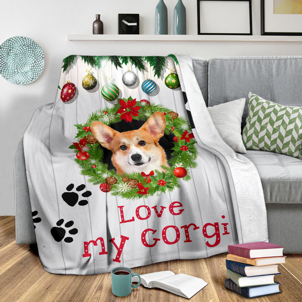 (2) outlets CORGI Plush Throw Blankets