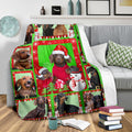 Ohaprints-Fleece-Sherpa-Blanket-Dachshund-Christmas-Snowman-Gift-For-Dog-Lovers-Soft-Throw-Blanket-1743-Sherpa Blanket