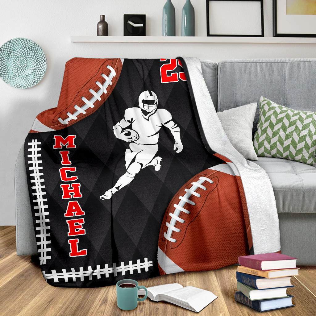 Ohaprints-Fleece-Sherpa-Blanket-American-Football-Gift-For-Son-Boy-Men-Custom-Personalized-Name-Number-Soft-Throw-Blanket-1895-Sherpa Blanket