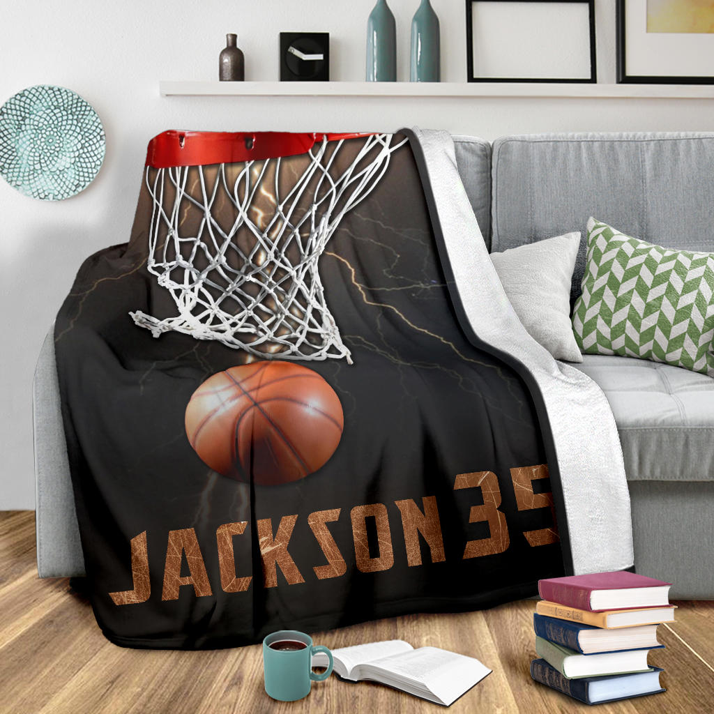 Ohaprints-Fleece-Sherpa-Blanket-Basketball-Gift-For-Son-Boy-Men-Custom-Personalized-Name-Number-Soft-Throw-Blanket-1637-Sherpa Blanket