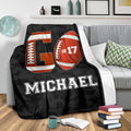 Ohaprints-Fleece-Sherpa-Blanket-American-Football-Gift-For-Son-Boy-Men-Custom-Personalized-Name-Number-Soft-Throw-Blanket-1395-Sherpa Blanket