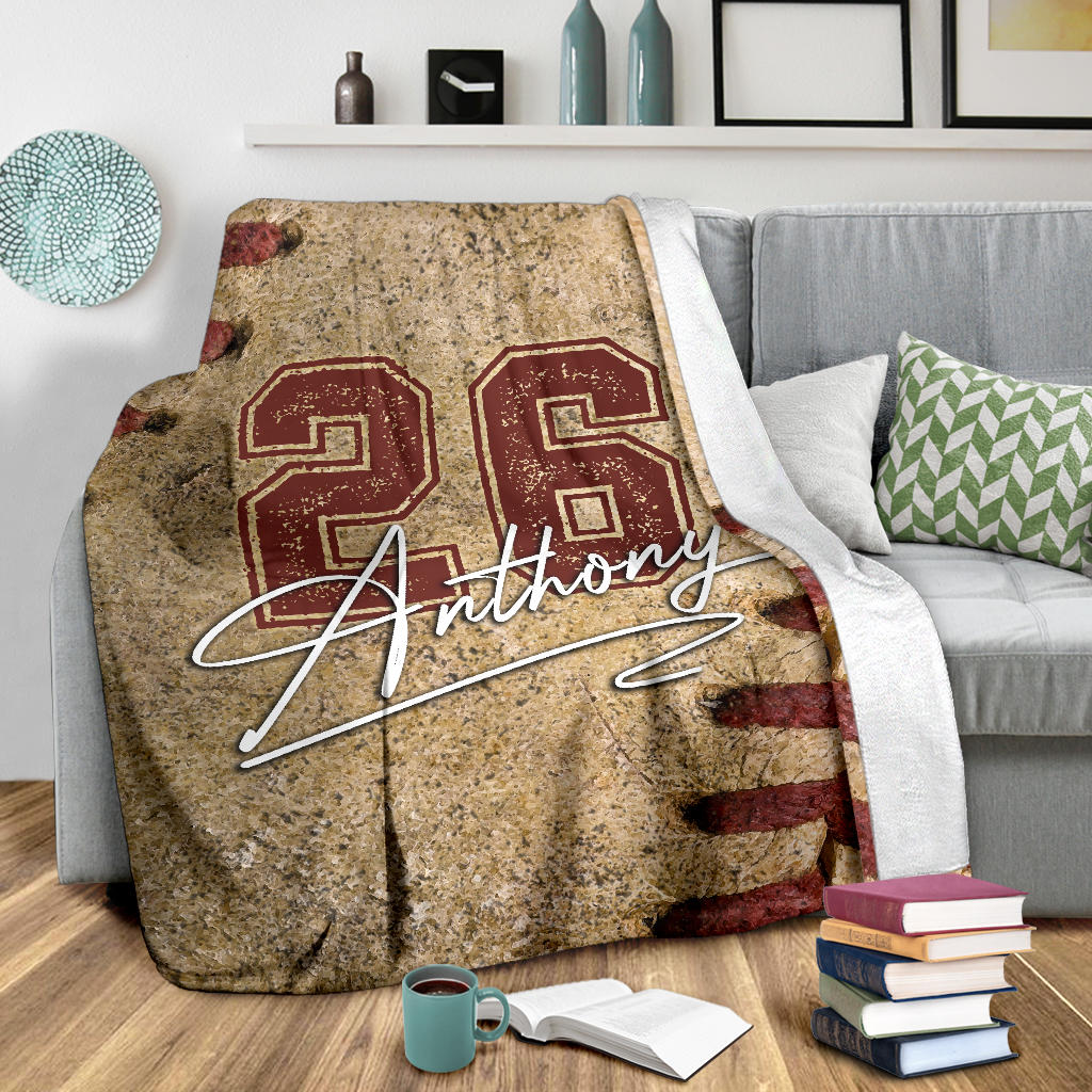 Ohaprints-Fleece-Sherpa-Blanket-Baseball-Gift-For-Son-Boy-Custom-Personalized-Name-Number-Soft-Throw-Blanket-1433-Sherpa Blanket