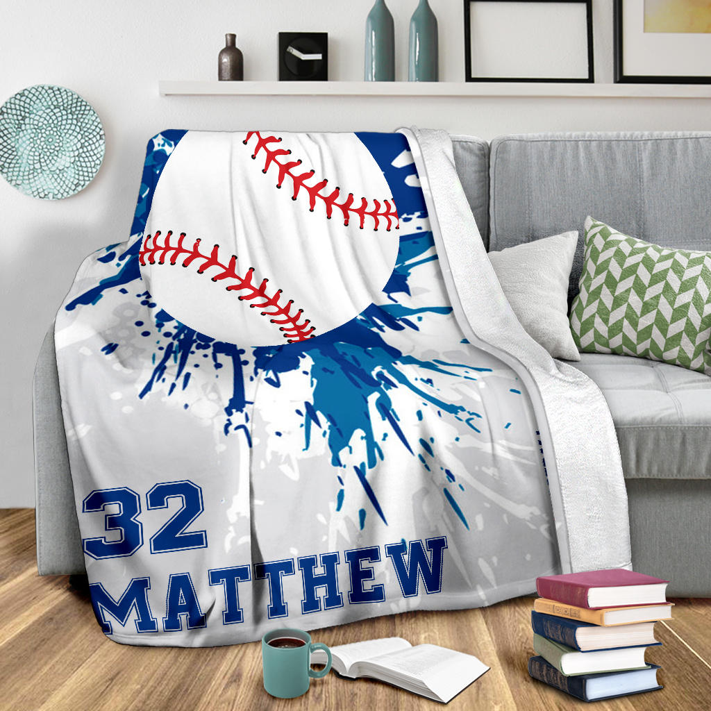 Ohaprints-Fleece-Sherpa-Blanket-Baseball-Gift-For-Son-Boy-Custom-Personalized-Name-Number-Soft-Throw-Blanket-1434-Sherpa Blanket