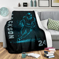 Ohaprints-Fleece-Sherpa-Blanket-American-Football-Gift-For-Son-Boy-Men-Custom-Personalized-Name-Number-Soft-Throw-Blanket-1242-Sherpa Blanket