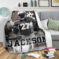 Ohaprints-Fleece-Sherpa-Blanket-American-Football-Gift-For-Son-Boy-Men-Custom-Personalized-Name-Number-Soft-Throw-Blanket-1372-Sherpa Blanket