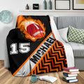 Ohaprints-Fleece-Sherpa-Blanket-American-Football-Gift-For-Son-Boy-Men-Custom-Personalized-Name-Number-Soft-Throw-Blanket-1547-Sherpa Blanket