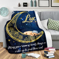 Ohaprints-Fleece-Sherpa-Blanket-Moon-And-Golden-Retriever-Puppy-Dog-Blue-Star-Sky-Soft-Throw-Blanket-1778-Sherpa Blanket