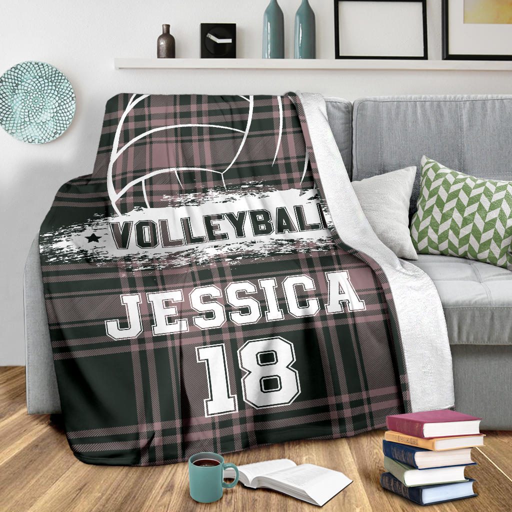 Ohaprints-Fleece-Sherpa-Blanket-Volleyball-Gift-For-Daughter-Girl-Custom-Personalized-Name-Number-Soft-Throw-Blanket-1220-Sherpa Blanket