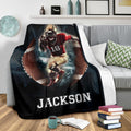 Ohaprints-Fleece-Sherpa-Blanket-American-Football-Gift-For-Son-Boy-Men-Custom-Personalized-Name-Number-Soft-Throw-Blanket-1891-Sherpa Blanket