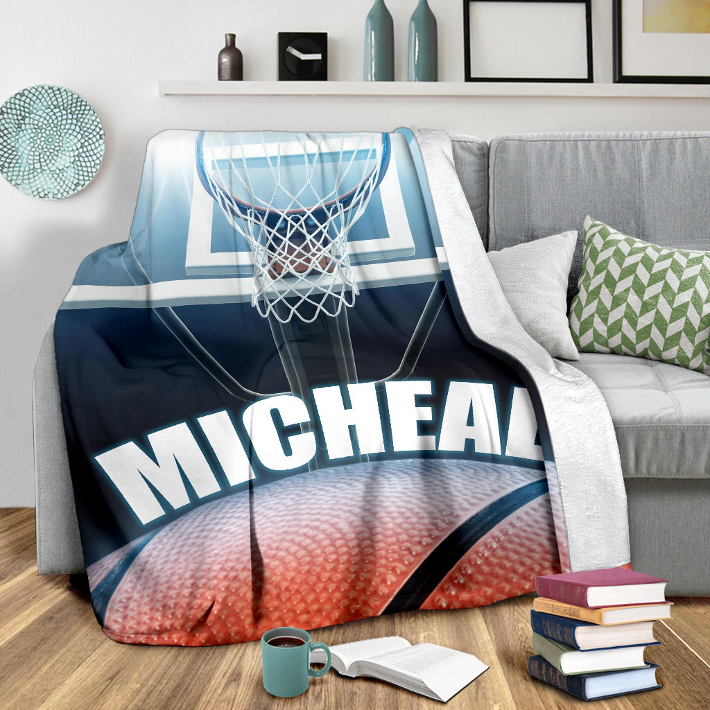 Ohaprints-Fleece-Sherpa-Blanket-Basketball-Gift-For-Son-Boy-Men-Custom-Personalized-Name-Number-Soft-Throw-Blanket-1703-Sherpa Blanket