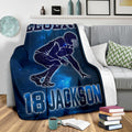 Ohaprints-Fleece-Sherpa-Blanket-American-Football-Gift-For-Son-Boy-Men-Custom-Personalized-Name-Number-Soft-Throw-Blanket-1386-Sherpa Blanket