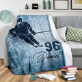 Ohaprints-Fleece-Sherpa-Blanket-Ice-Hockey-Blue-Blanket-Black-Hockey-Player-Custom-Personalized-Name-Number-Soft-Throw-Blanket-1720-Sherpa Blanket