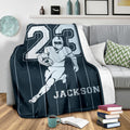 Ohaprints-Fleece-Sherpa-Blanket-American-Football-Gift-For-Son-Boy-Men-Custom-Personalized-Name-Number-Soft-Throw-Blanket-1542-Sherpa Blanket