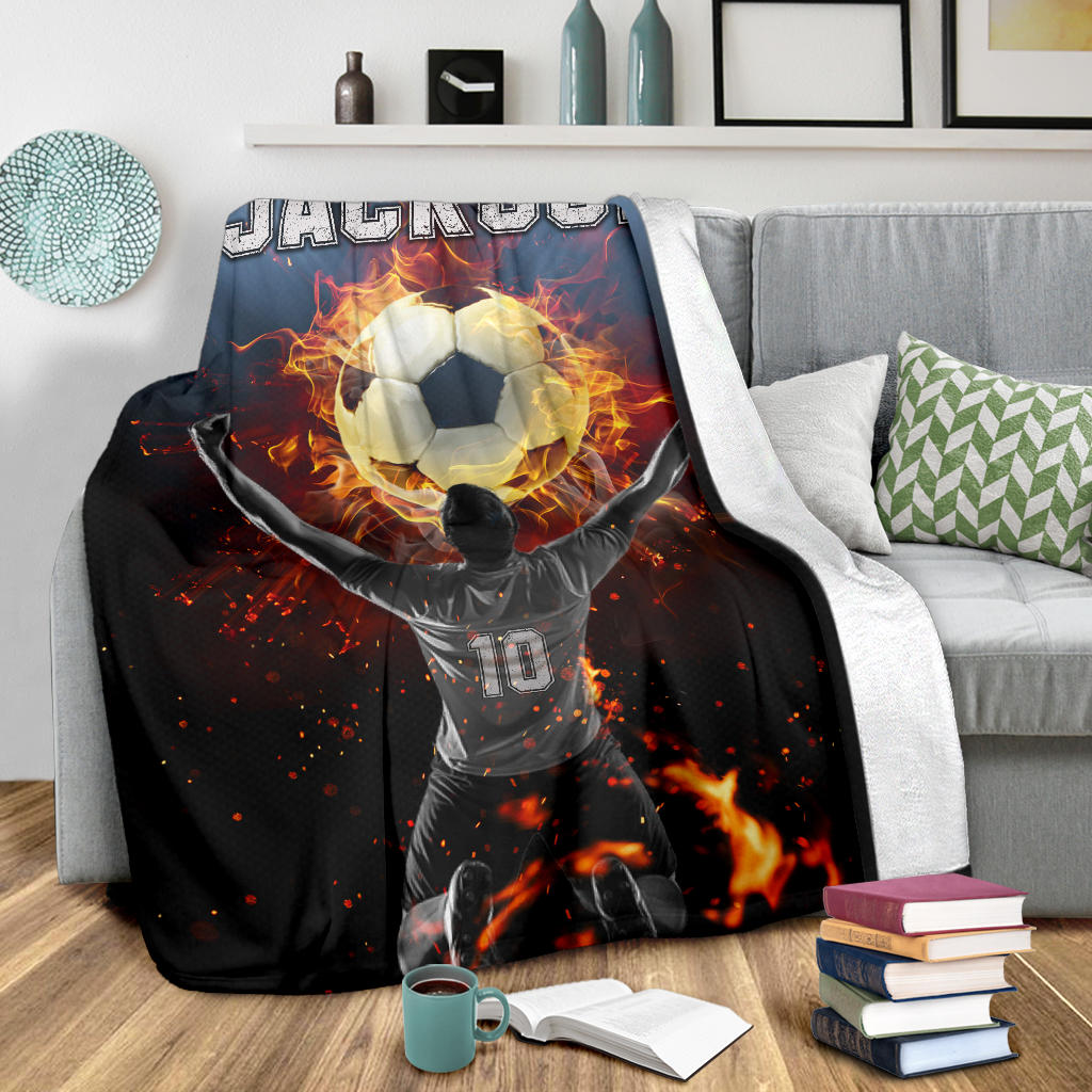 Ohaprints-Fleece-Sherpa-Blanket-Soccer-Goals-This-Is-My-Passion-Lover-Gift-Custom-Personalized-Name-Number-Soft-Throw-Blanket-1256-Sherpa Blanket