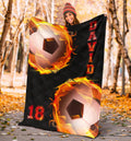 Ohaprints-Fleece-Sherpa-Blanket-Soccer-Black-Balls-Fire-Custom-Personalized-Name-Number-Soft-Throw-Blanket-1208-Sherpa Blanket