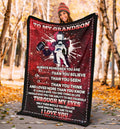 Ohaprints-Fleece-Sherpa-Blanket-American-Football-Gift-For-Son-Boy-Men-Soft-Throw-Blanket-1549-Sherpa Blanket