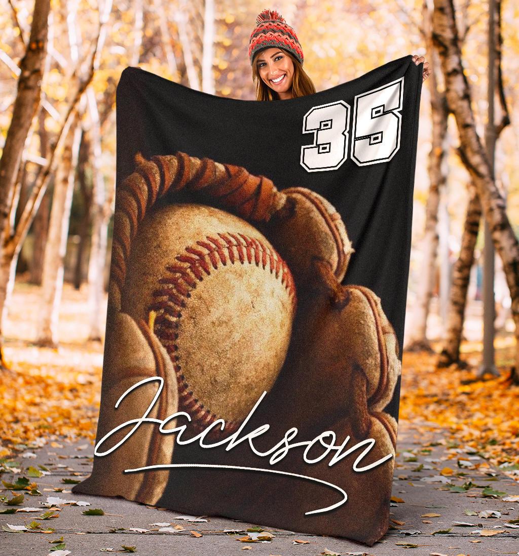 Ohaprints-Fleece-Sherpa-Blanket-Baseball-Gift-For-Son-Boy-Custom-Personalized-Name-Number-Soft-Throw-Blanket-1474-Sherpa Blanket