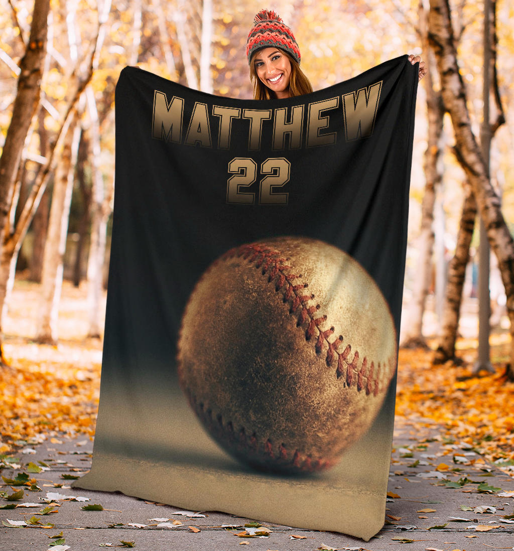 Ohaprints-Fleece-Sherpa-Blanket-Baseball-Gift-For-Son-Boy-Custom-Personalized-Name-Number-Soft-Throw-Blanket-1456-Sherpa Blanket