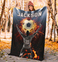 Ohaprints-Fleece-Sherpa-Blanket-Soccer-Goals-This-Is-My-Passion-Lover-Gift-Custom-Personalized-Name-Number-Soft-Throw-Blanket-1256-Sherpa Blanket