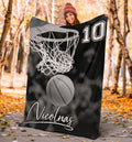 Ohaprints-Fleece-Sherpa-Blanket-Basketball-Gift-For-Son-Boy-Men-Custom-Personalized-Name-Soft-Throw-Blanket-1652-Sherpa Blanket