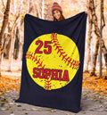 Ohaprints-Fleece-Sherpa-Blanket-Softball-Gift-For-Daughter-Girl-Custom-Personalized-Name-Number-Soft-Throw-Blanket-1870-Sherpa Blanket