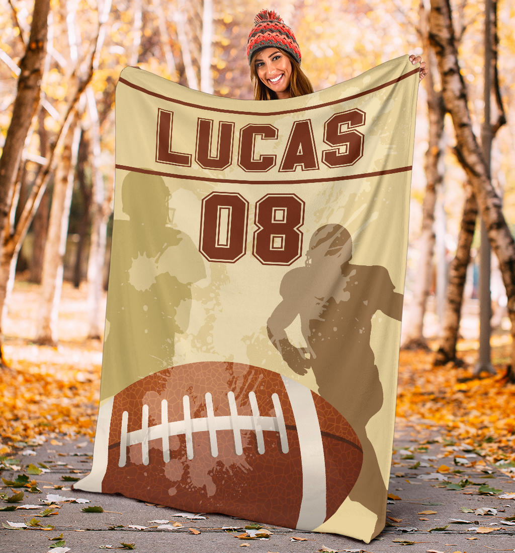 Ohaprints-Fleece-Sherpa-Blanket-American-Football-Gift-For-Son-Boy-Men-Custom-Personalized-Name-Number-Soft-Throw-Blanket-1382-Sherpa Blanket