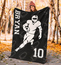 Ohaprints-Fleece-Sherpa-Blanket-American-Football-Gift-For-Son-Boy-Men-Custom-Personalized-Name-Number-Soft-Throw-Blanket-1908-Sherpa Blanket