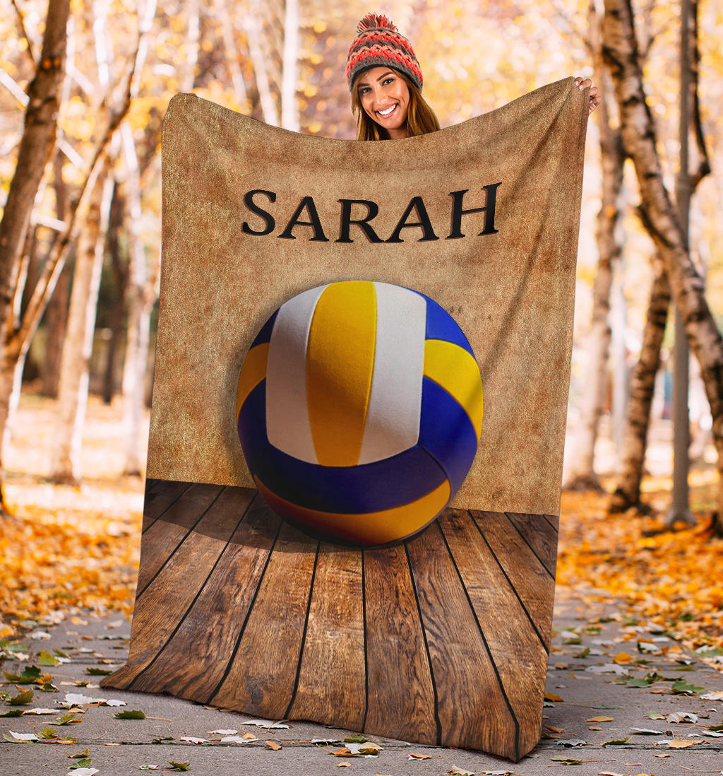 Ohaprints-Fleece-Sherpa-Blanket-Volleyball-Gift-For-Daughter-Girl-Custom-Personalized-Name-Soft-Throw-Blanket-1301-Sherpa Blanket