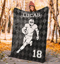 Ohaprints-Fleece-Sherpa-Blanket-American-Football-Gift-For-Son-Boy-Men-Custom-Personalized-Name-Number-Soft-Throw-Blanket-1388-Sherpa Blanket