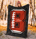 Ohaprints-Fleece-Sherpa-Blanket-American-Football-Gift-For-Son-Boy-Men-Custom-Personalized-Name-Number-Soft-Throw-Blanket-1397-Sherpa Blanket