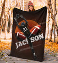 Ohaprints-Fleece-Sherpa-Blanket-American-Football-Gift-For-Son-Boy-Men-Custom-Personalized-Name-Number-Soft-Throw-Blanket-1266-Sherpa Blanket