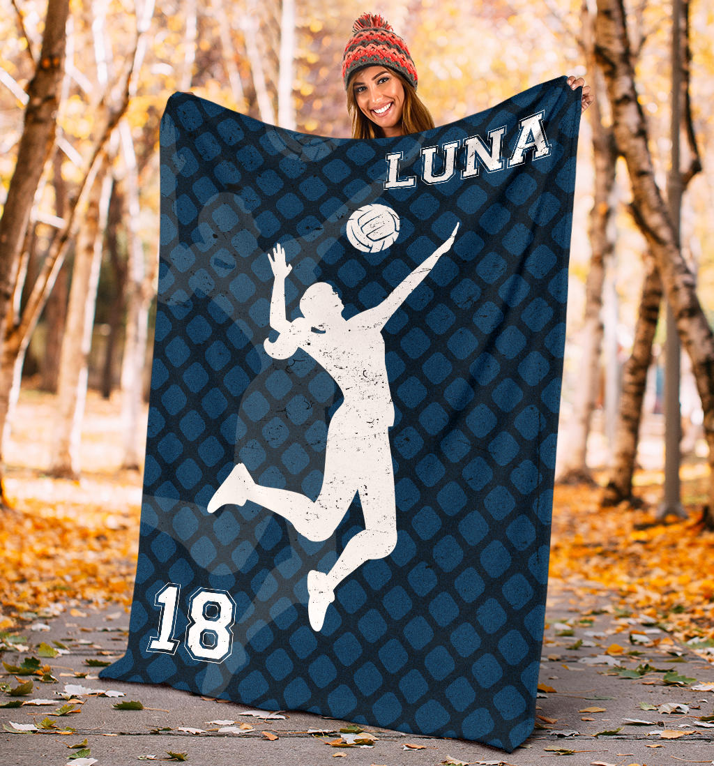 Ohaprints-Fleece-Sherpa-Blanket-Volleyball-Gift-For-Daughter-Girl-Custom-Personalized-Name-Number-Soft-Throw-Blanket-1236-Sherpa Blanket