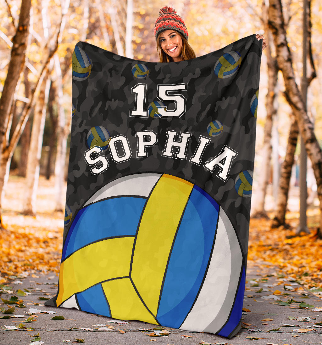 Ohaprints-Fleece-Sherpa-Blanket-Volleyball-Gift-For-Daughter-Girl-Custom-Personalized-Name-Number-Soft-Throw-Blanket-1235-Sherpa Blanket