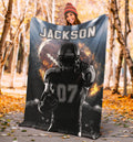 Ohaprints-Fleece-Sherpa-Blanket-American-Football-Gift-For-Son-Boy-Men-Custom-Personalized-Name-Number-Soft-Throw-Blanket-1384-Sherpa Blanket