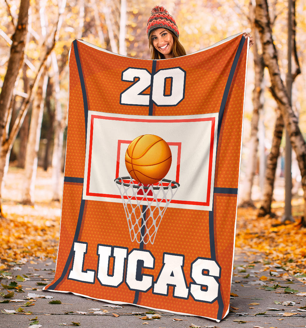 Ohaprints-Fleece-Sherpa-Blanket-Basketball-Gift-For-Son-Boy-Men-Custom-Personalized-Name-Number-Soft-Throw-Blanket-1635-Sherpa Blanket