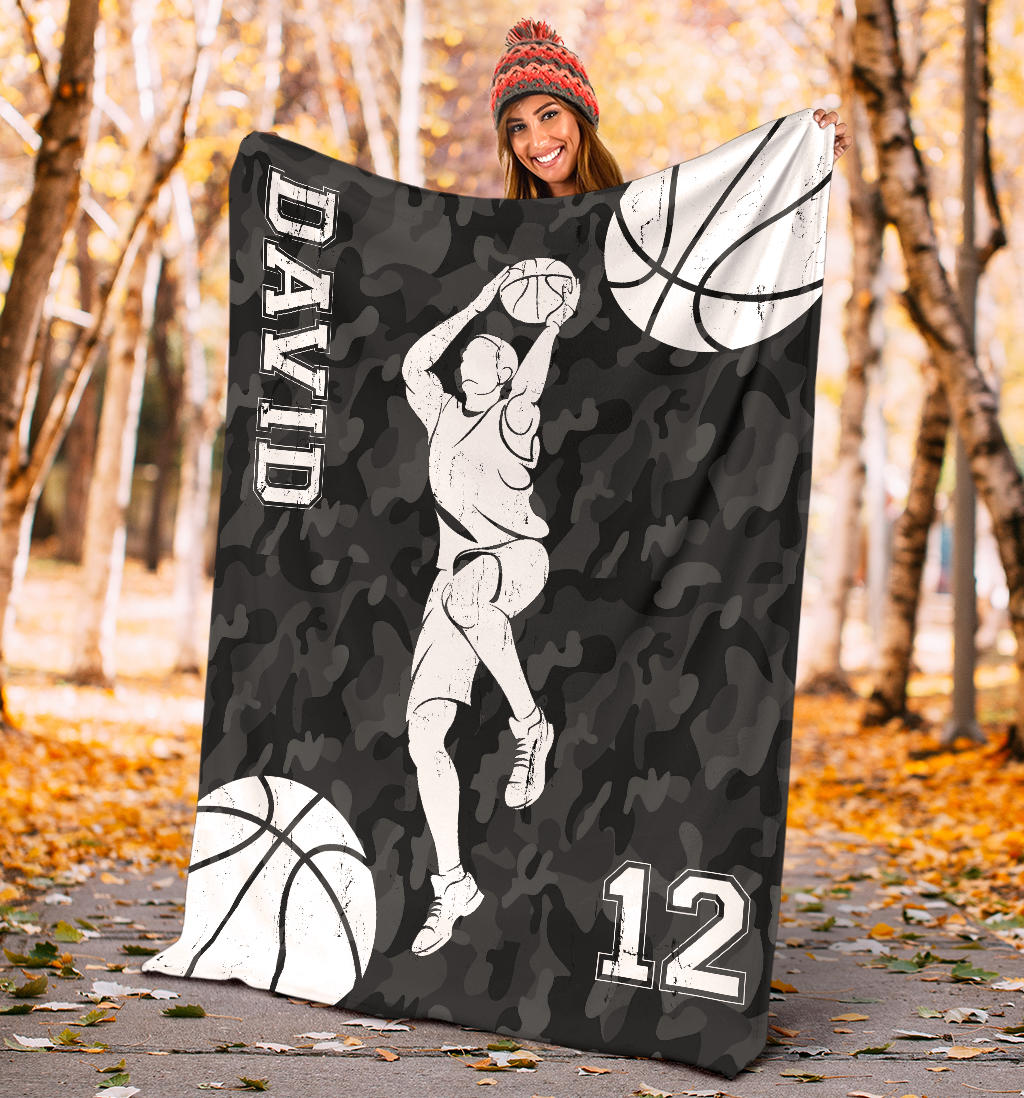 Ohaprints-Fleece-Sherpa-Blanket-Basketball-Gift-For-Son-Boy-Men-Custom-Personalized-Name-Number-Soft-Throw-Blanket-1754-Sherpa Blanket