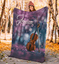 Ohaprints-Fleece-Sherpa-Blanket-Violin-Spring-Gift-For-Violin-Lovers-Custom-Personalized-Name-Soft-Throw-Blanket-1259-Sherpa Blanket