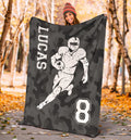 Ohaprints-Fleece-Sherpa-Blanket-American-Football-Gift-For-Son-Boy-Men-Custom-Personalized-Name-Number-Soft-Throw-Blanket-1406-Sherpa Blanket