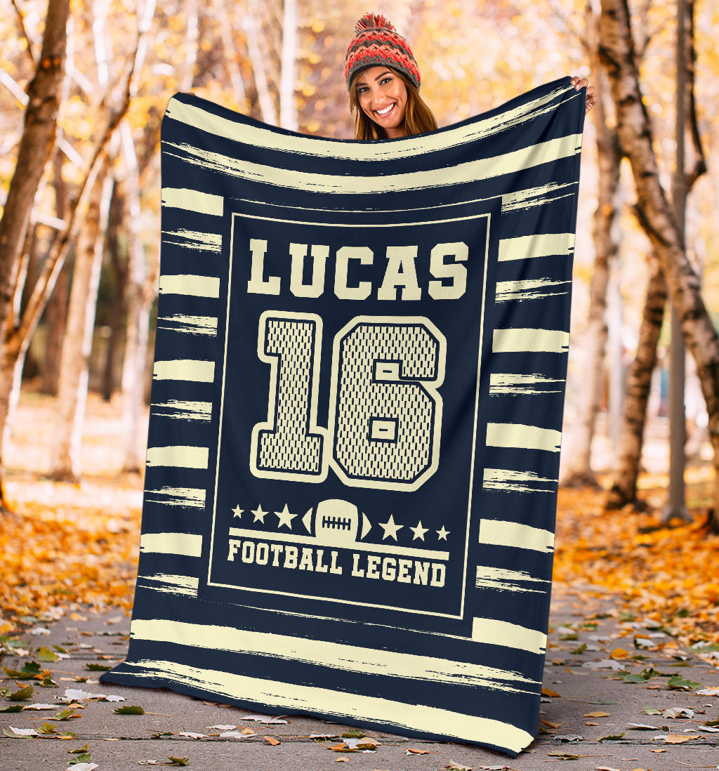 Ohaprints-Fleece-Sherpa-Blanket-American-Football-Gift-For-Son-Boy-Men-Custom-Personalized-Name-Number-Soft-Throw-Blanket-1359-Sherpa Blanket