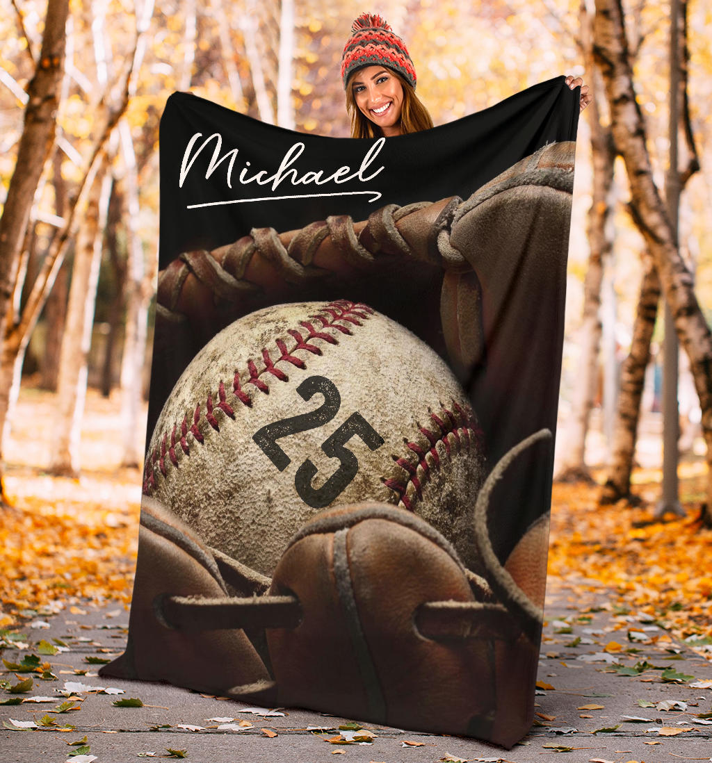 Ohaprints-Fleece-Sherpa-Blanket-Baseball-Gift-For-Son-Boy-Custom-Personalized-Name-Number-Soft-Throw-Blanket-1435-Sherpa Blanket