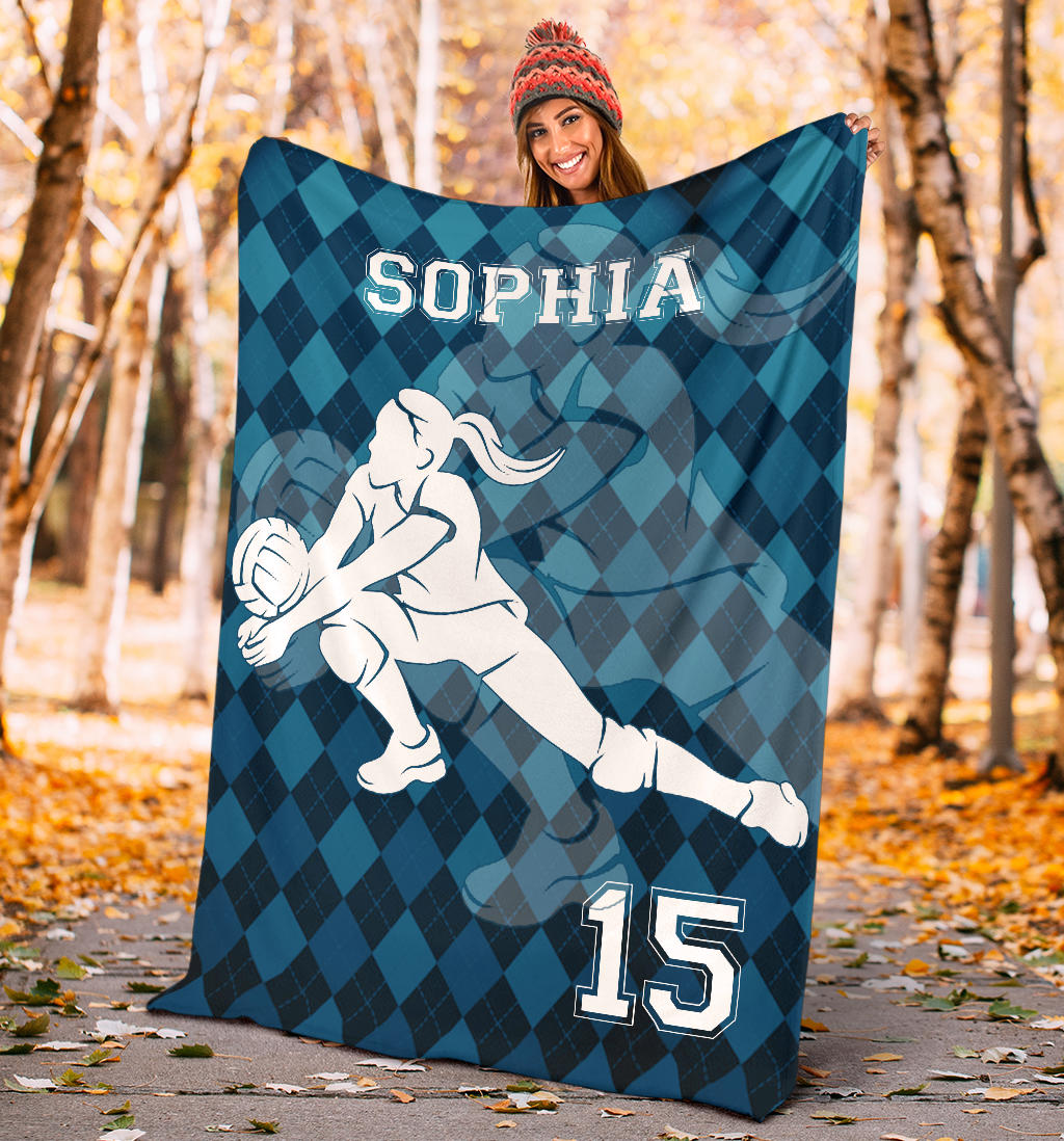 Ohaprints-Fleece-Sherpa-Blanket-Volleyball-Gift-For-Daughter-Girl-Custom-Personalized-Name-Number-Soft-Throw-Blanket-1211-Sherpa Blanket