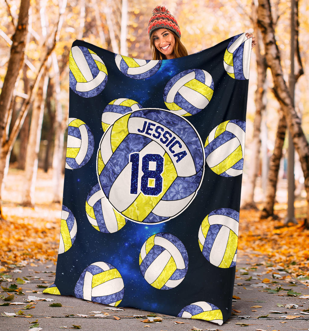 Ohaprints-Fleece-Sherpa-Blanket-Volleyball-Gift-For-Daughter-Girl-Custom-Personalized-Name-Number-Soft-Throw-Blanket-1262-Sherpa Blanket