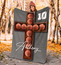 Ohaprints-Fleece-Sherpa-Blanket-Basketball-Gift-For-Son-Boy-Men-Custom-Personalized-Name-Number-Soft-Throw-Blanket-1674-Sherpa Blanket