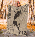 Ohaprints-Fleece-Sherpa-Blanket-Volleyball-Gift-For-Daughter-Girl-Custom-Personalized-Name-Number-Soft-Throw-Blanket-1207-Sherpa Blanket