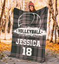 Ohaprints-Fleece-Sherpa-Blanket-Volleyball-Gift-For-Daughter-Girl-Custom-Personalized-Name-Number-Soft-Throw-Blanket-1220-Sherpa Blanket