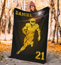 Ohaprints-Fleece-Sherpa-Blanket-American-Football-Gift-For-Son-Boy-Men-Custom-Personalized-Name-Number-Soft-Throw-Blanket-1303-Sherpa Blanket