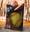 Ohaprints-Fleece-Sherpa-Blanket-Softball-Gift-For-Daughter-Girl-Custom-Personalized-Name-Number-Soft-Throw-Blanket-1873-Sherpa Blanket