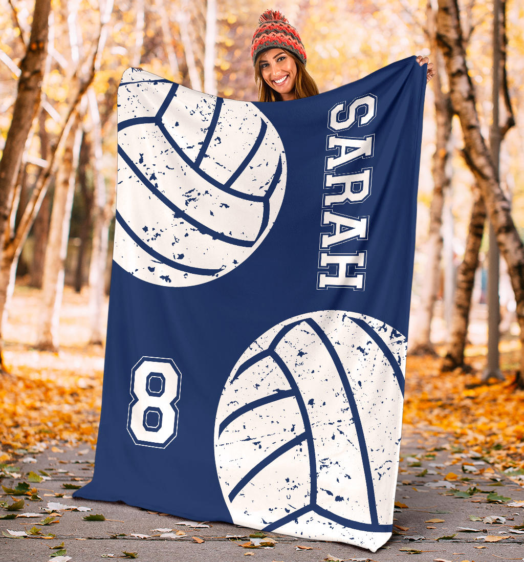 Ohaprints-Fleece-Sherpa-Blanket-Volleyball-Gift-For-Daughter-Girl-Custom-Personalized-Name-Number-Soft-Throw-Blanket-1839-Sherpa Blanket