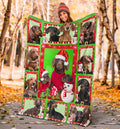 Ohaprints-Fleece-Sherpa-Blanket-Dachshund-Christmas-Snowman-Gift-For-Dog-Lovers-Soft-Throw-Blanket-1743-Sherpa Blanket