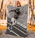 Ohaprints-Fleece-Sherpa-Blanket-American-Football-Gift-For-Son-Boy-Men-Custom-Personalized-Name-Soft-Throw-Blanket-1368-Sherpa Blanket